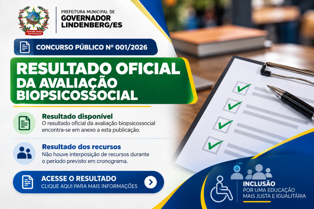 Resultado Oficial da Avaliação Biopsicossocial