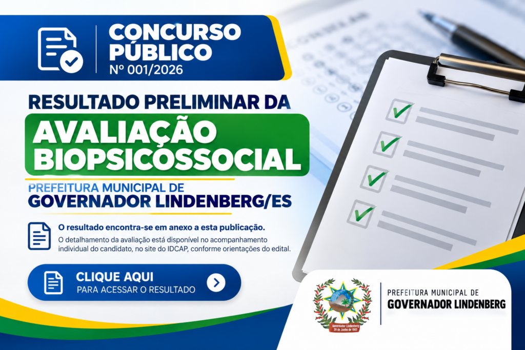 Resultado Preliminar da Avaliação Biopsicossocial